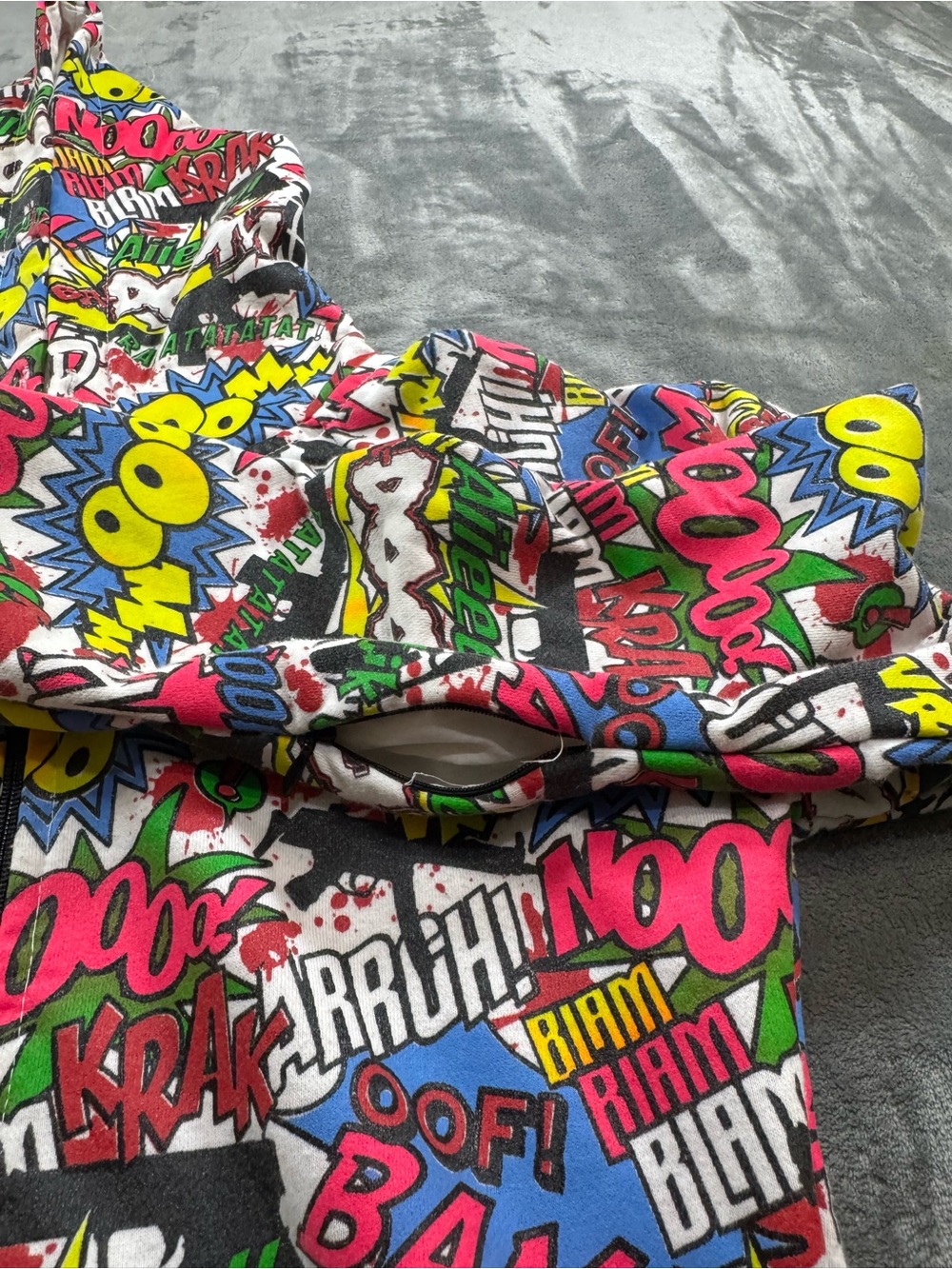 Graphic Comic-Print Hoodie Jacket - Multicolor - Picture 8 of 10